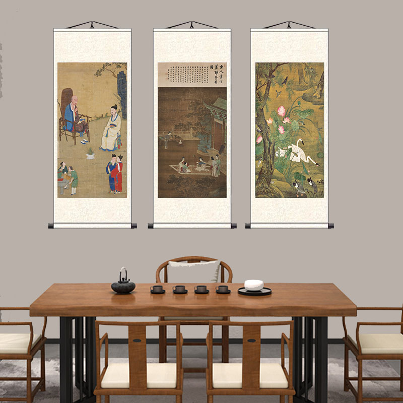Home Decor Zen - Antique Zen Ink Wash Painting Wall