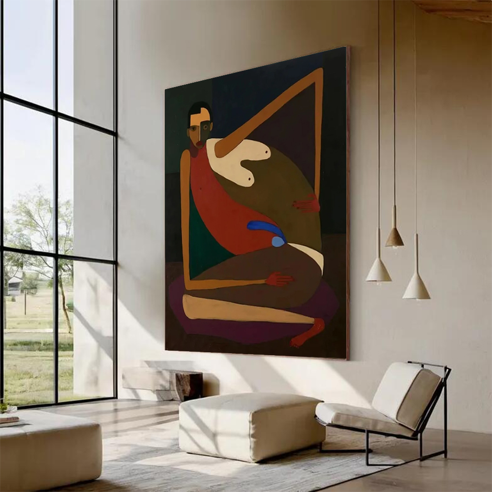 Home Decor Zen - Handmade Abstract Oil Painting on Canvas