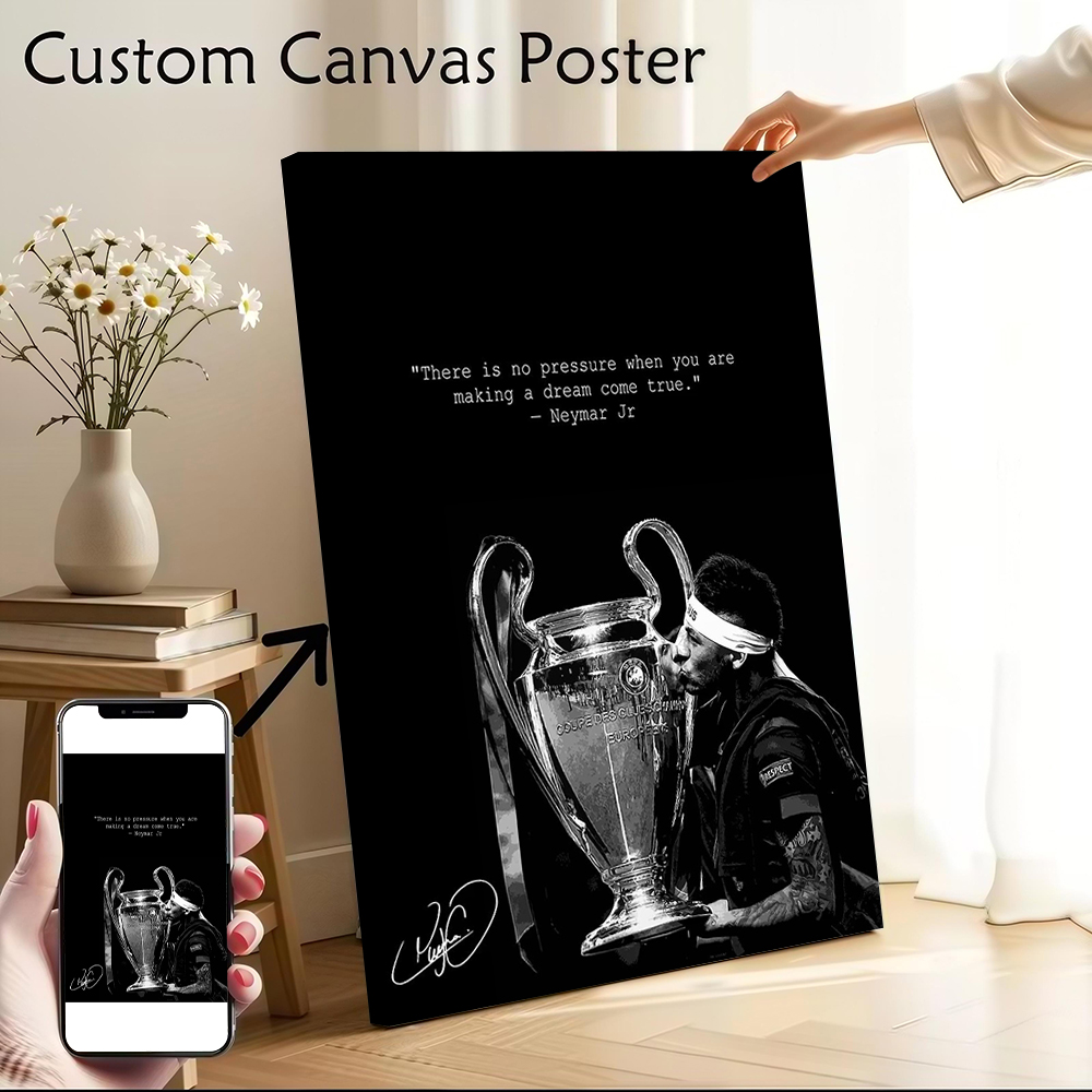 Home Decor Zen - Neymar Jr. Kisses the Champions League