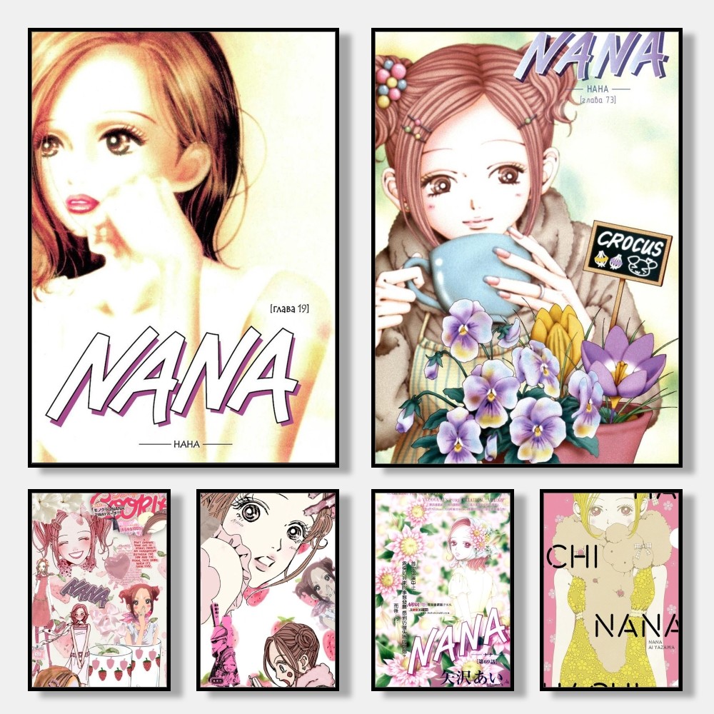 Home Decor Aesthetic Pinterest - Hot Anime Posters NANA Retro Kraft