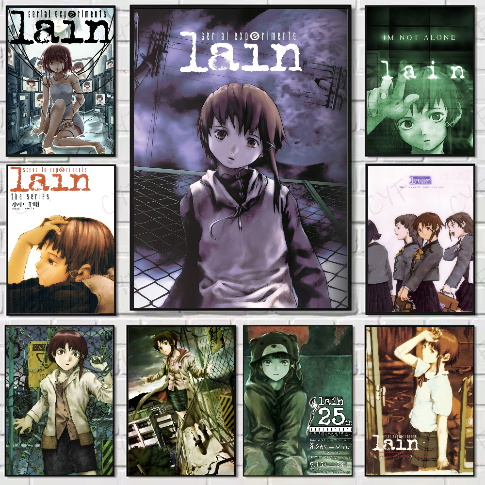 Home Decor Aesthetic Pinterest - Anime S-Serial Experiments L-lain Poster Waterproof