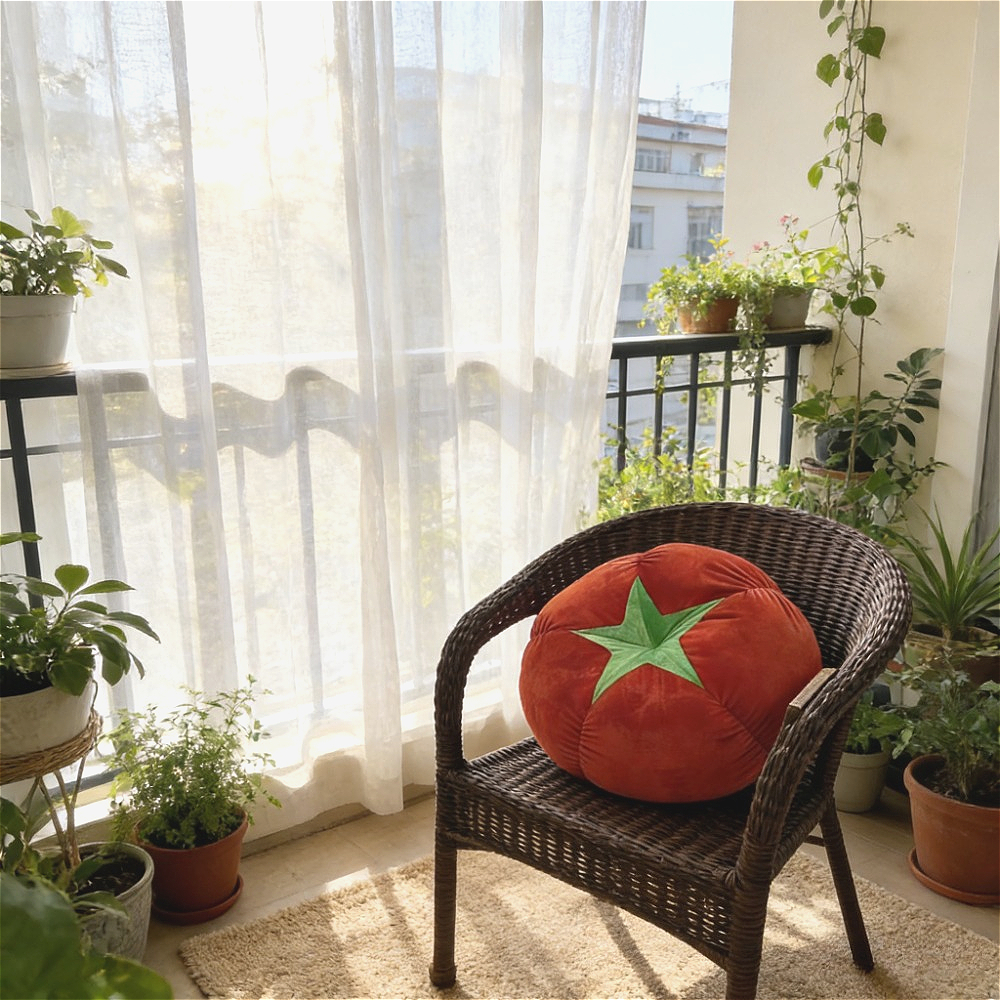 Home Decor Aesthetic Pinterest - Thickened Cushion with Tomato-Shaped Pillow Vegetable