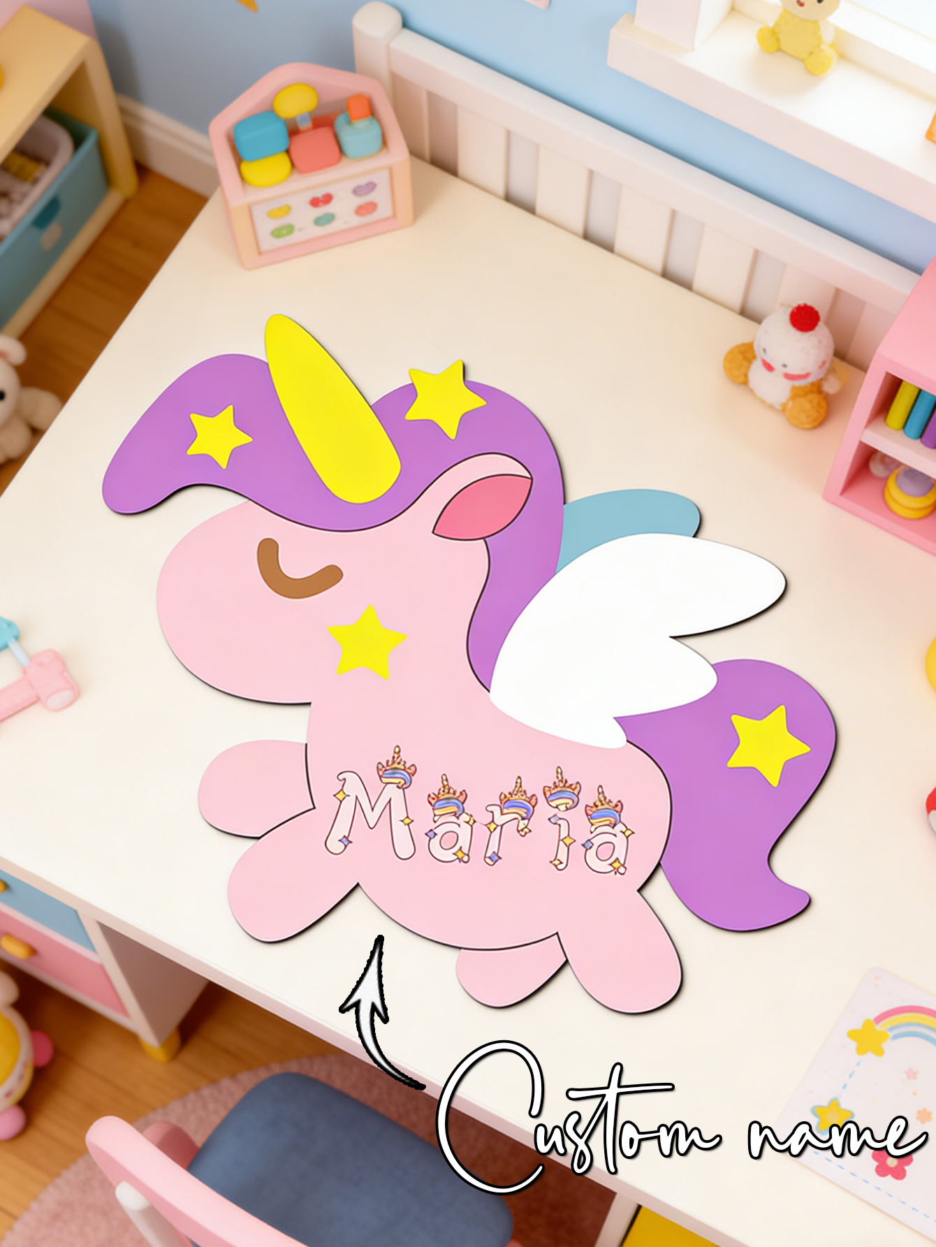 Custom Unicorn Wooden Name Sig - Wooden Letter Sign 리뷰 및 가격
