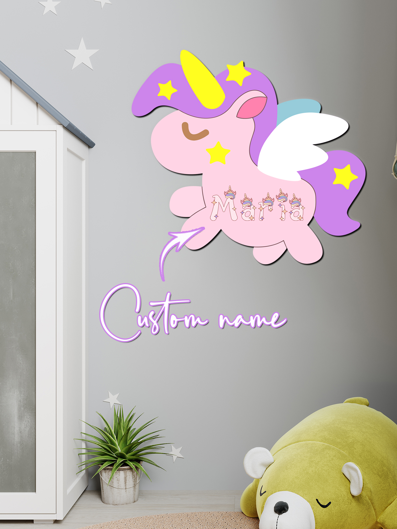 Custom Unicorn Wooden Name Sig - Wooden Letter Sign 리뷰 및 가격