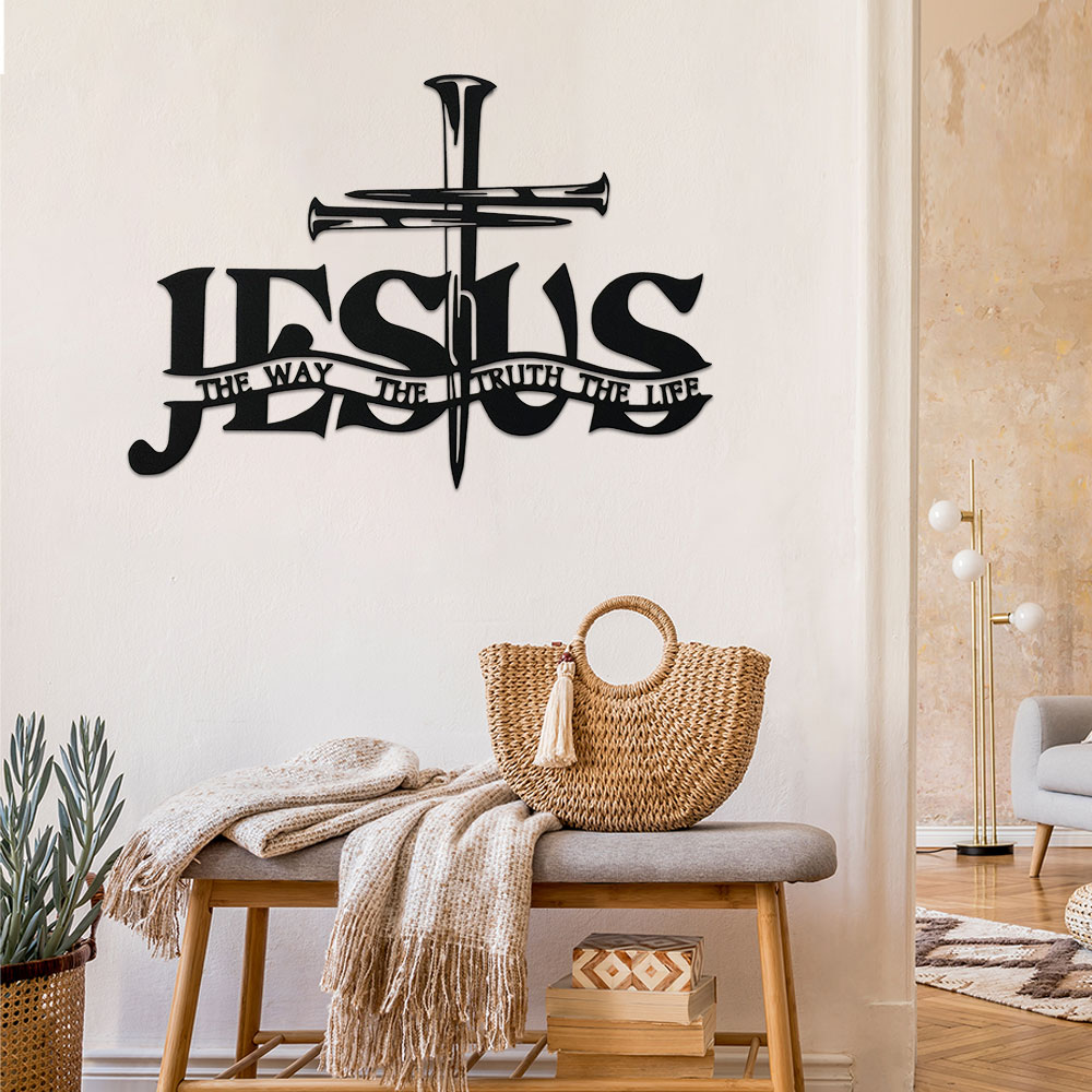 1Pc Jesus & Praying Hands Meta - Home Decor Jesus 리뷰 및 가격