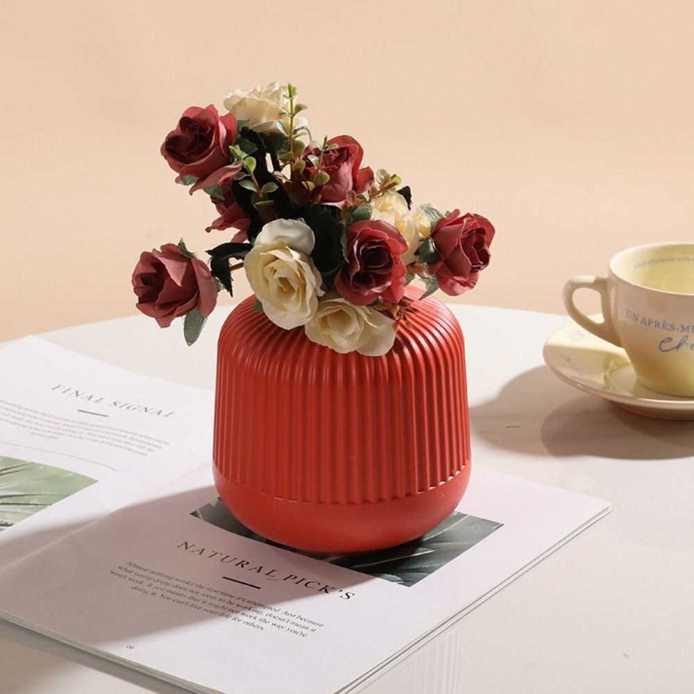 Imitation Ceramic Flower Vase  - Glass Vase Nordic 리뷰 및 가격