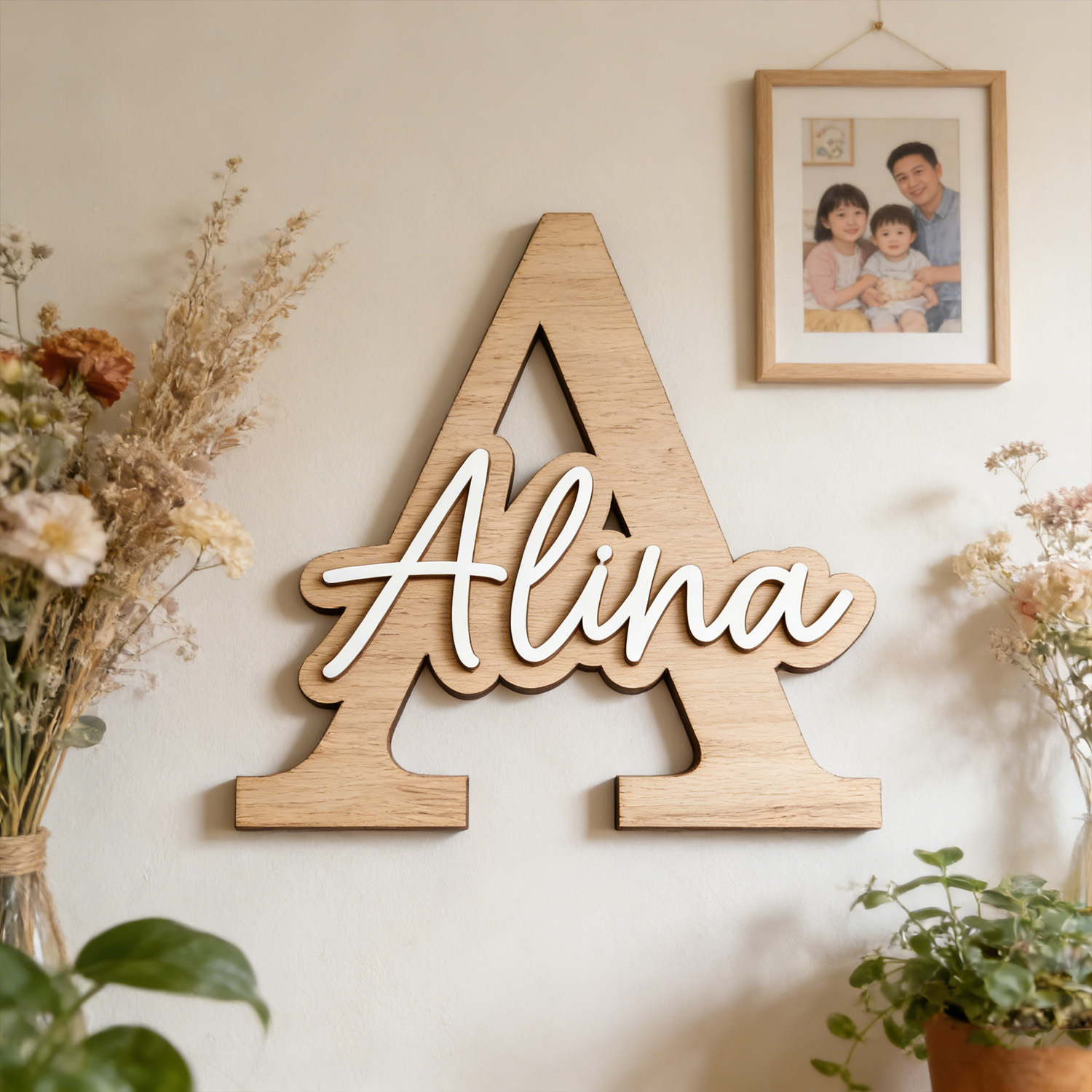 1pc Customizable Wooden Letter - Wooden Letter Sign 리뷰 및 가격