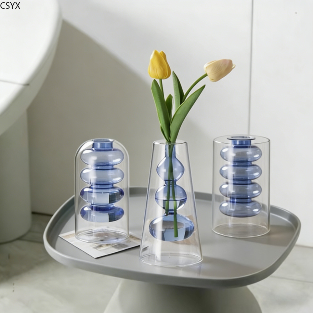 Creative Nordic Colorful Doubl - Glass Vase Nordic 리뷰 및 가격