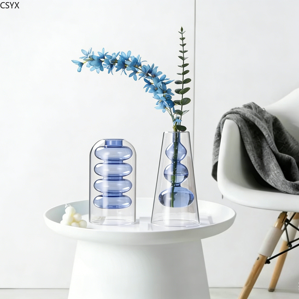 Creative Nordic Colorful Doubl - Glass Vase Nordic 리뷰 및 가격