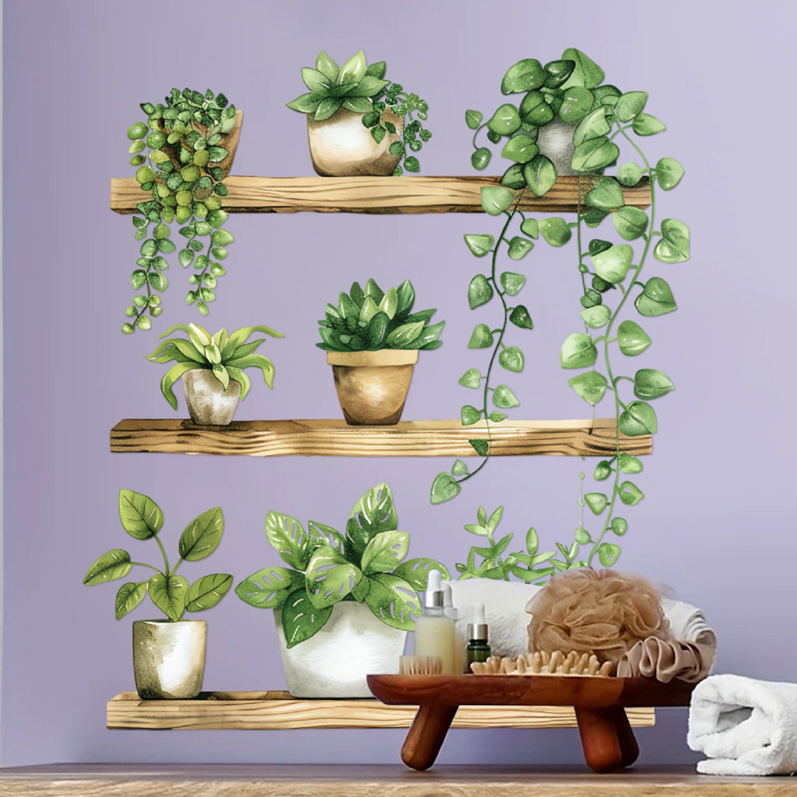 1pc Green Plant Potted Cute Ca - Home Decor Window Blinds 리뷰 및 가격
