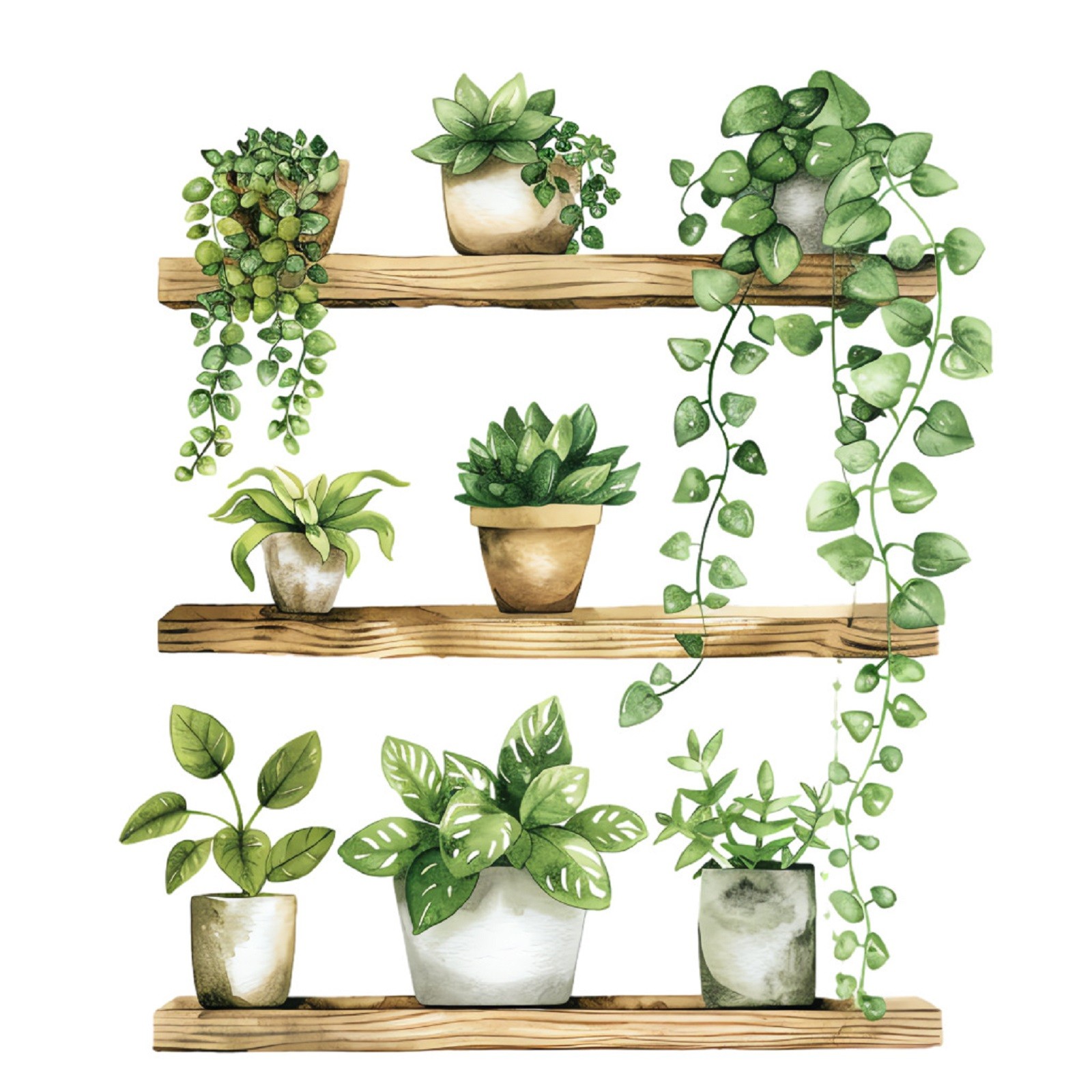 1pc Green Plant Potted Cute Ca - Home Decor Window Blinds 리뷰 및 가격