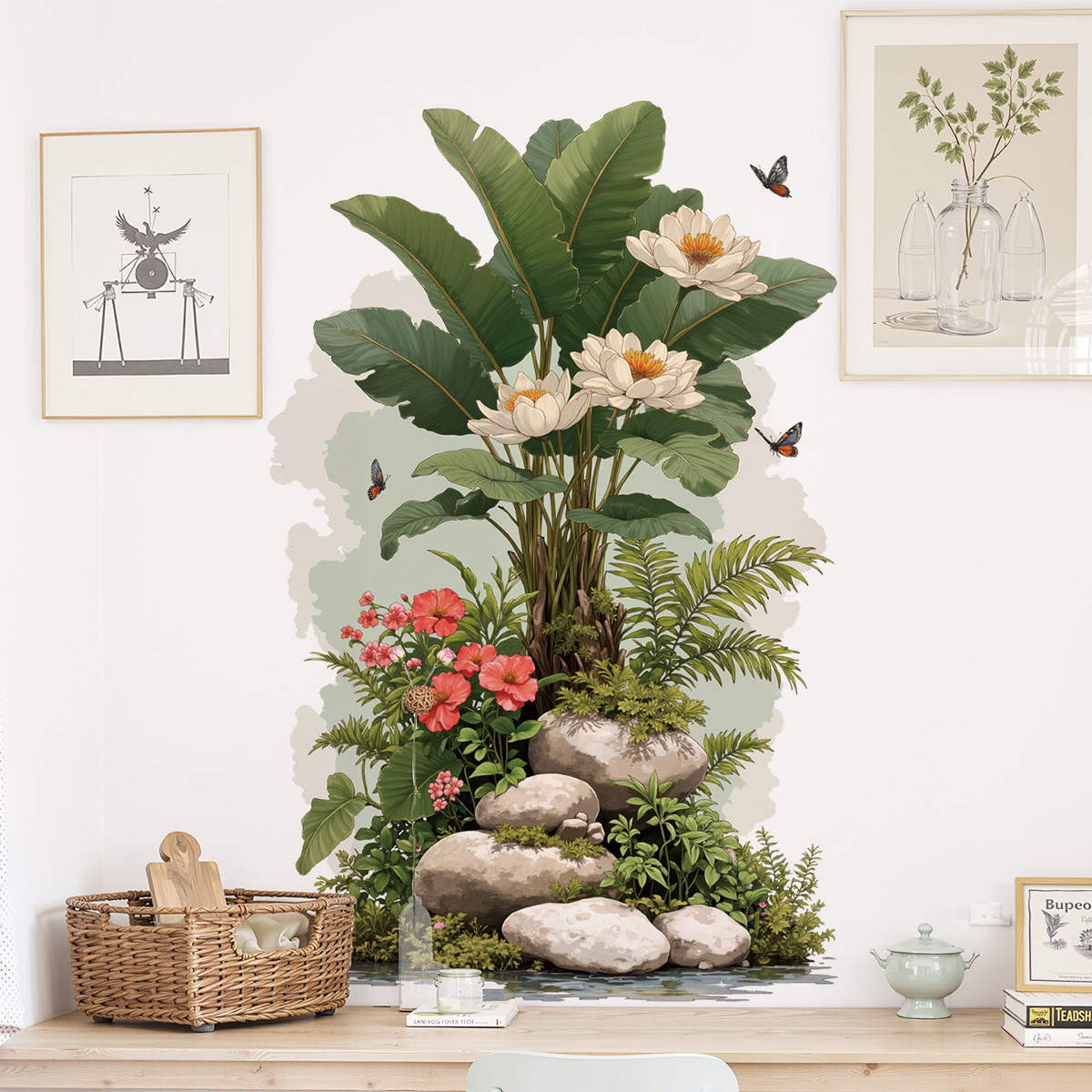 Large Size Green Plant Wall De - Home Decor Aesthetic Pinterest 리뷰 및 가격