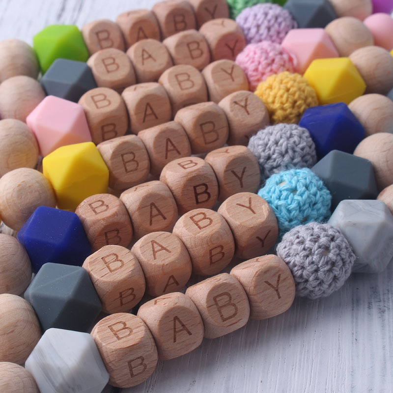 Baby Pacifier Clip with Wooden - Wooden Letter Sign 리뷰 및 가격