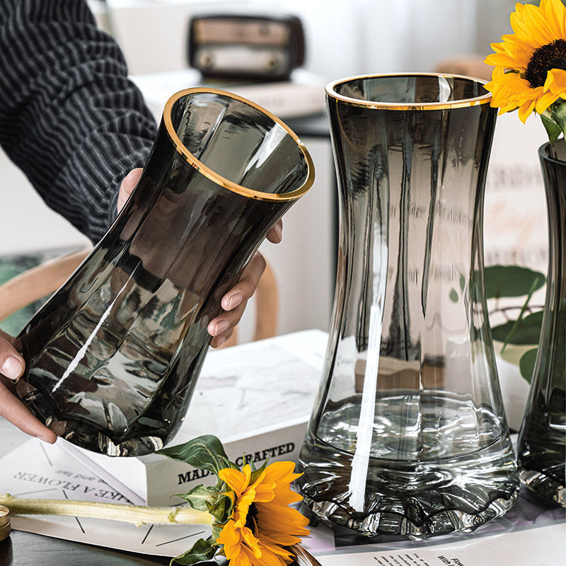 Light luxury gold-painted crea - Glass Vase Nordic 리뷰 및 가격