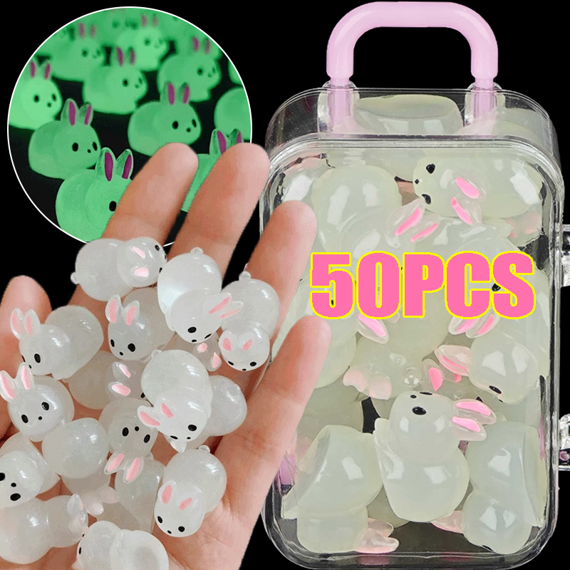 50/2Pcs Mini Glow Rabbit Ornam - Home Decor Aesthetic Pinterest 리뷰 및 가격
