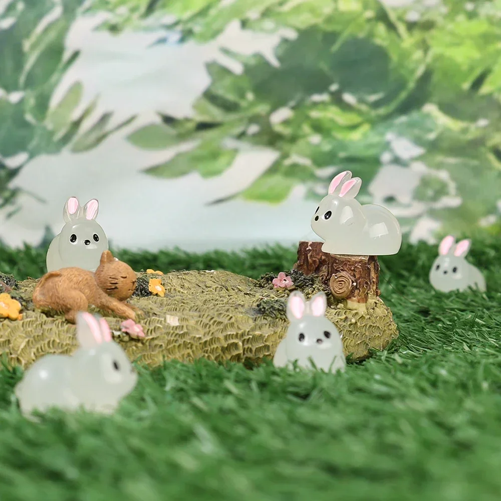 50/2Pcs Mini Glow Rabbit Ornam - Home Decor Aesthetic Pinterest 리뷰 및 가격