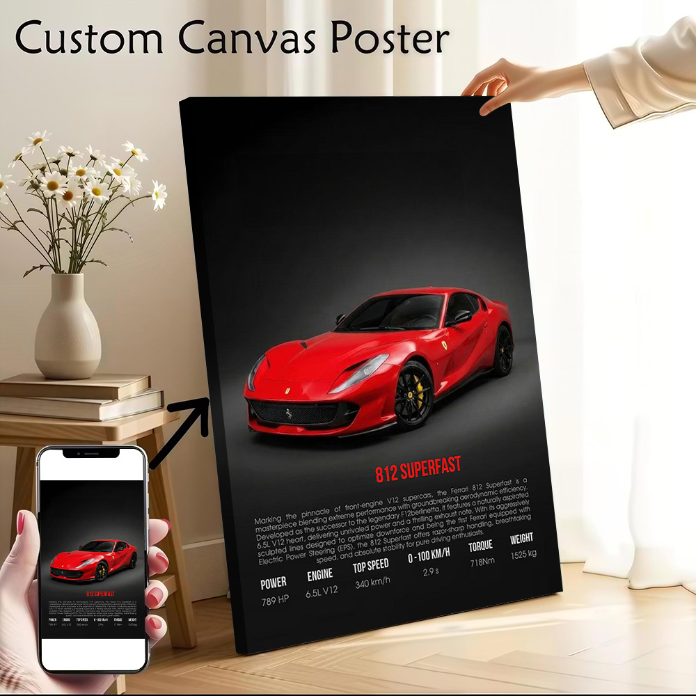 Supercar 812 Superfast Printed - Home Decor Zen 리뷰 및 가격