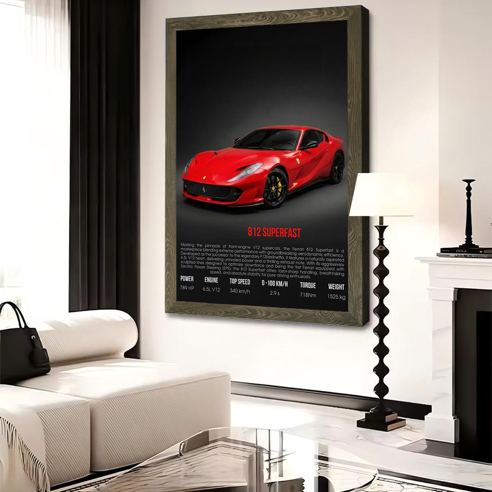 Supercar 812 Superfast Printed - Home Decor Zen 리뷰 및 가격