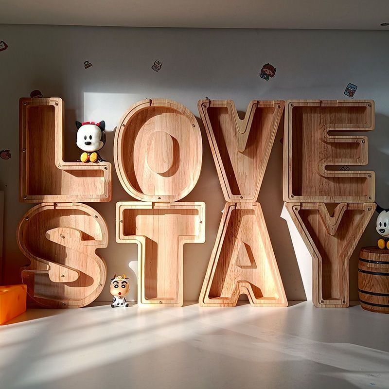 Twenty-six English Alphabet Mo - Wooden Letter Sign 리뷰 및 가격