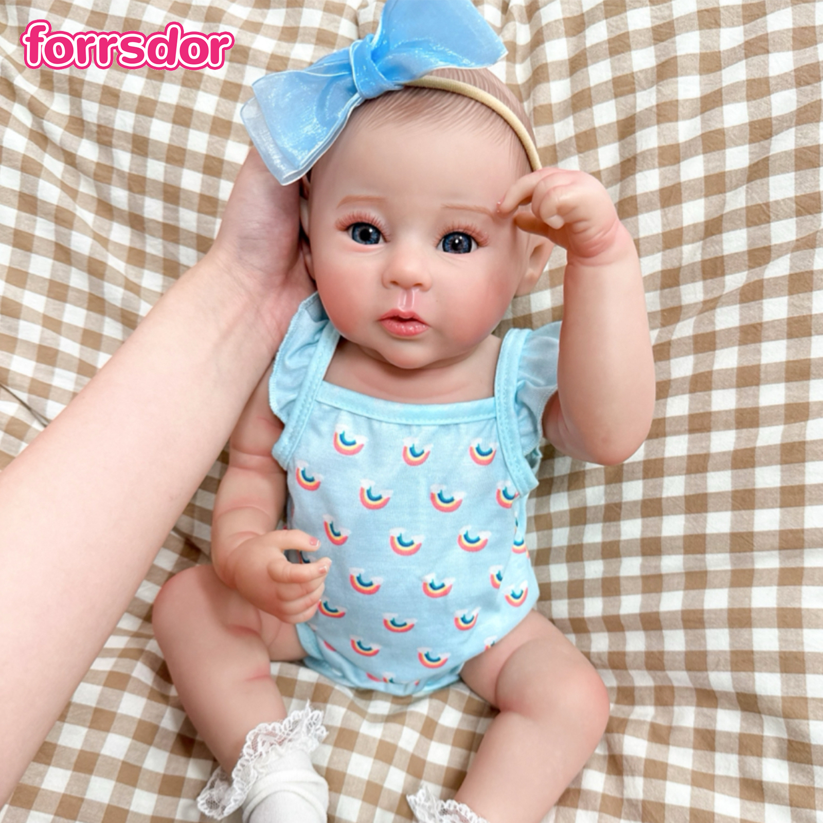 18inch Full Body Vinyl Reborn  - Neutral Throw Blanket 리뷰 및 가격