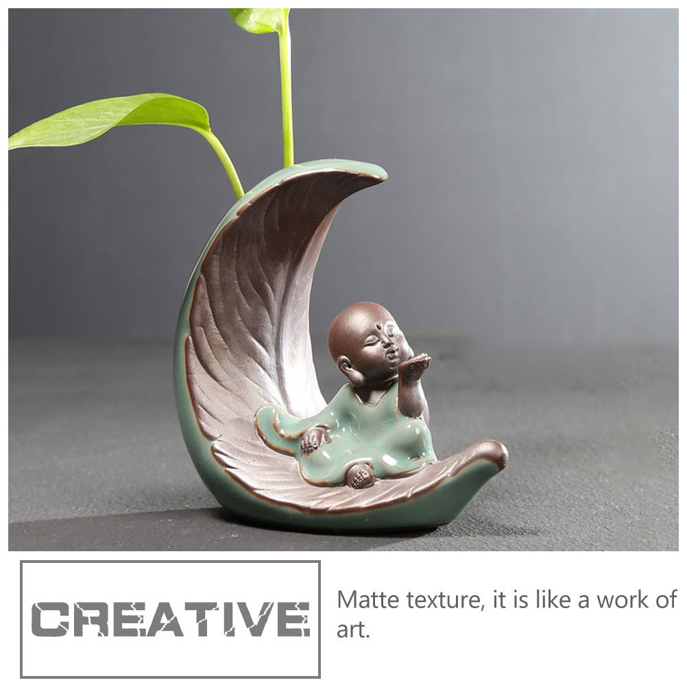 1Pcs Ceramic Monk Vase Zen Sty - Home Decor Zen 리뷰 및 가격