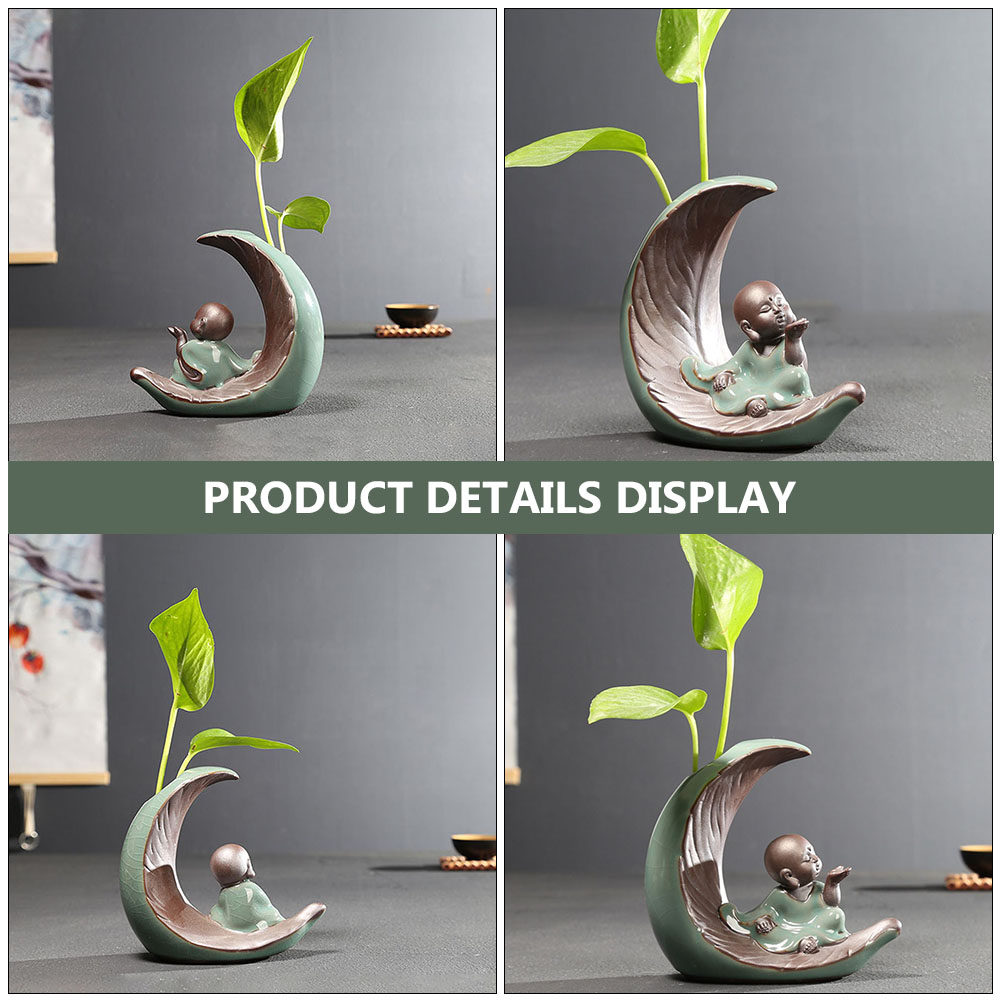 1Pcs Ceramic Monk Vase Zen Sty - Home Decor Zen 리뷰 및 가격