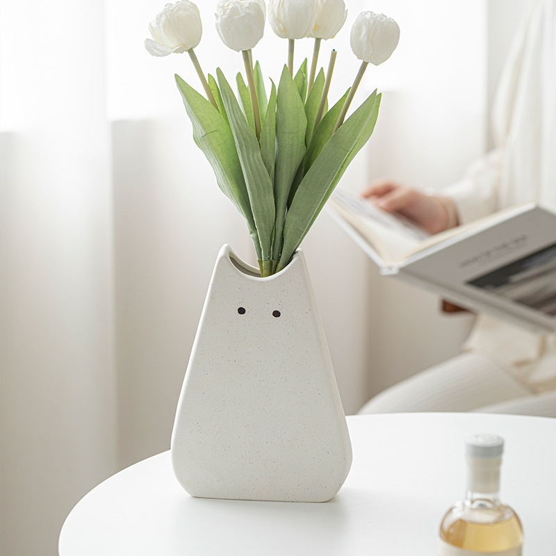 Cute cat-like ceramic vase, No - Glass Vase Nordic 리뷰 및 가격