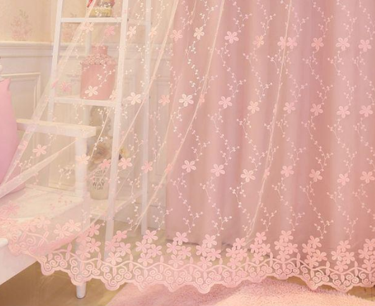 1PC Korean Pink Sheer Princess - Home Decor Window Blinds 리뷰 및 가격