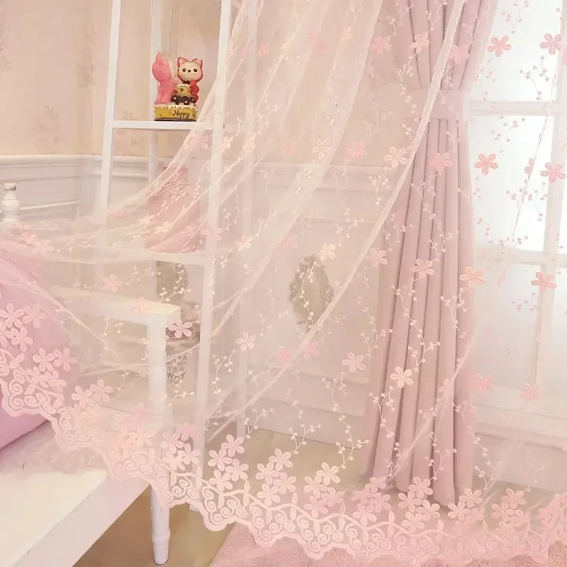 1PC Korean Pink Sheer Princess - Home Decor Window Blinds 리뷰 및 가격