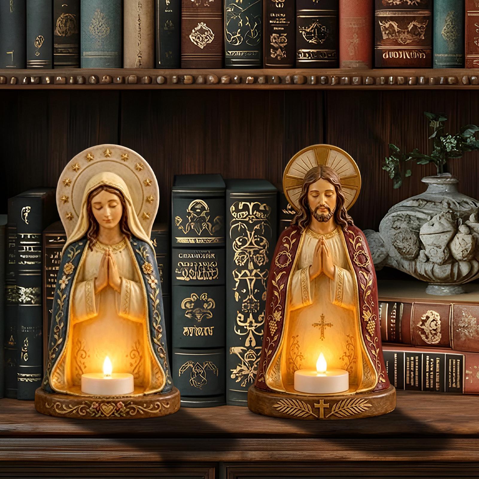 Jesus Tealight Candle Stand Ch - Home Decor Jesus 리뷰 및 가격