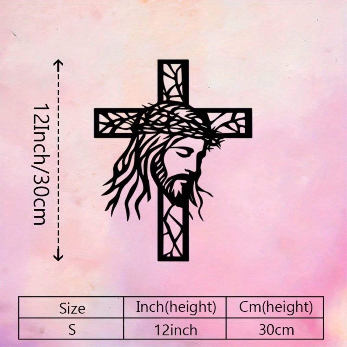 Iron Jesus Cross Wall Art - Me - Home Decor Jesus 리뷰 및 가격