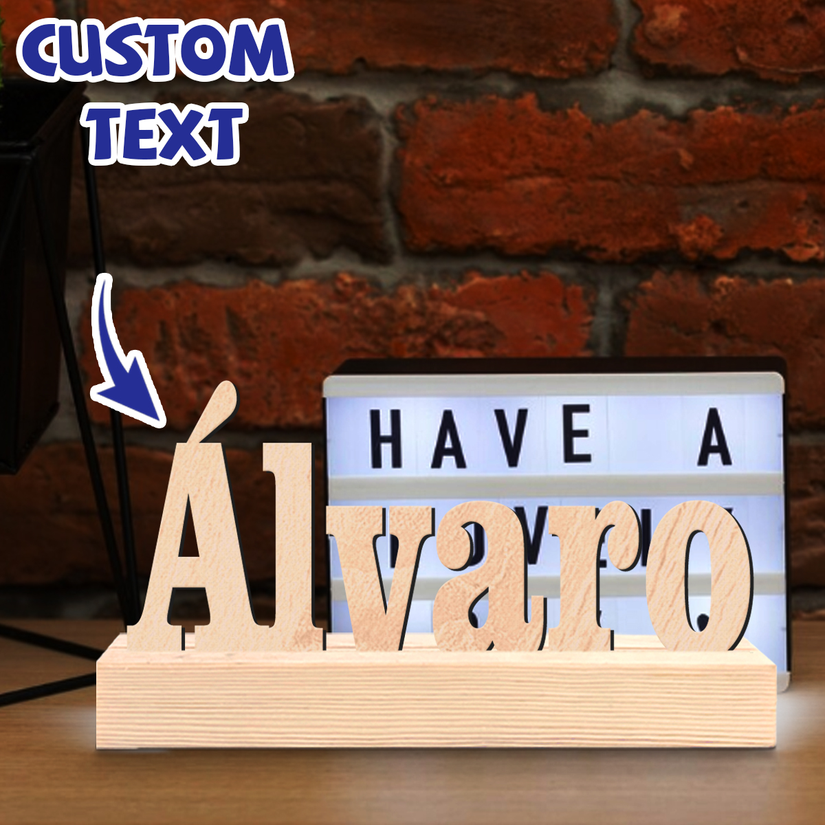 1pc Custom Wooden Name Sign Pe - Wooden Letter Sign 리뷰 및 가격