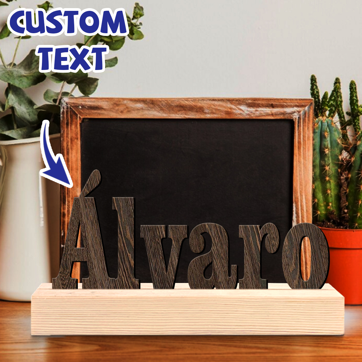 1pc Custom Wooden Name Sign Pe - Wooden Letter Sign 리뷰 및 가격