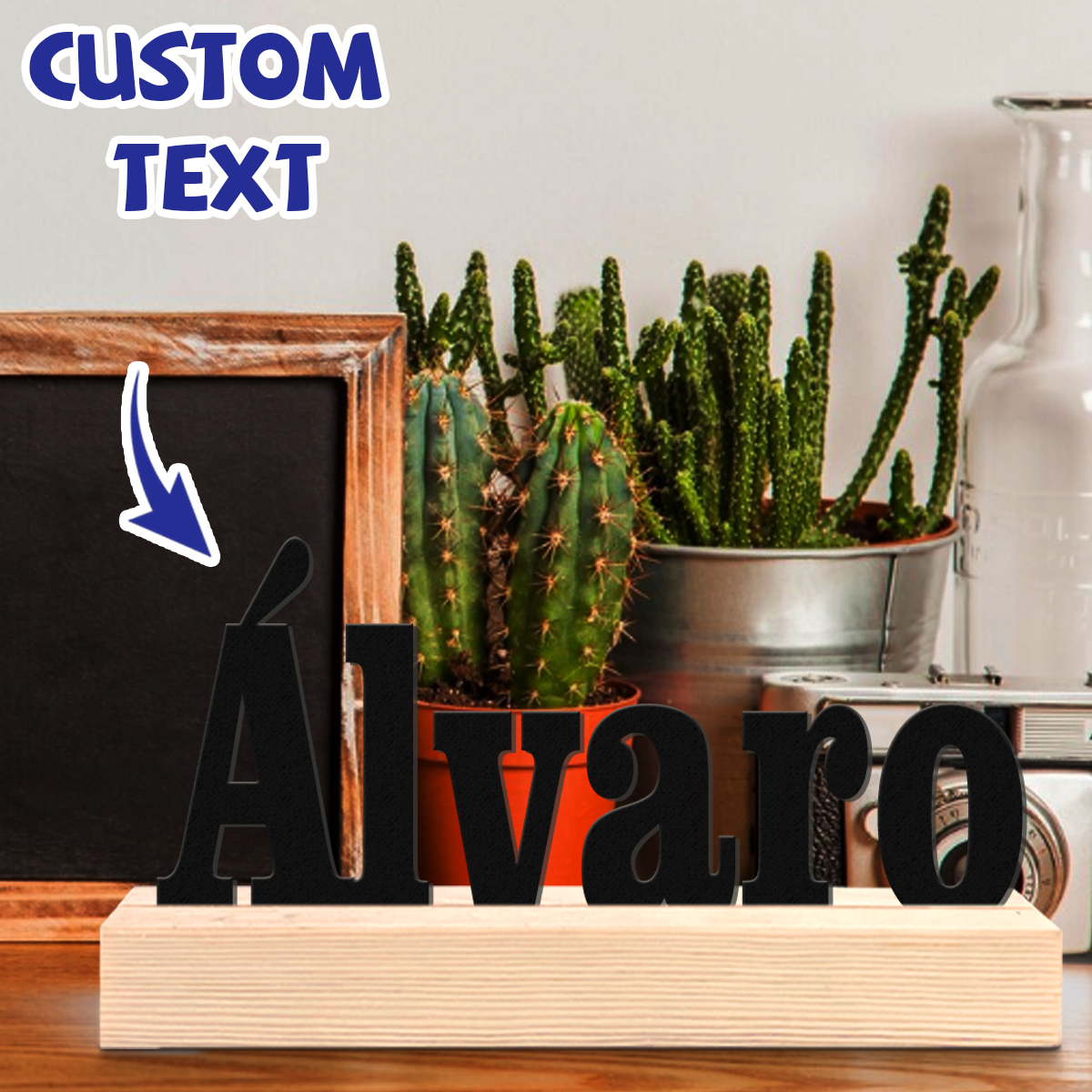 1pc Custom Wooden Name Sign Pe - Wooden Letter Sign 리뷰 및 가격