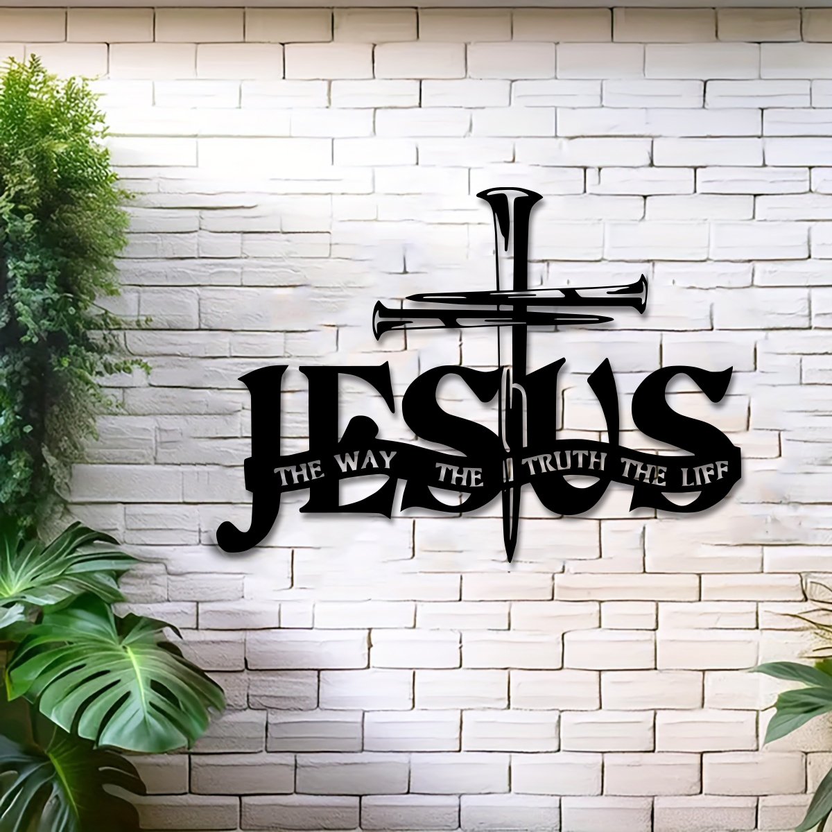 Jesus Metal Wall Decor - Elega - Home Decor Jesus 리뷰 및 가격