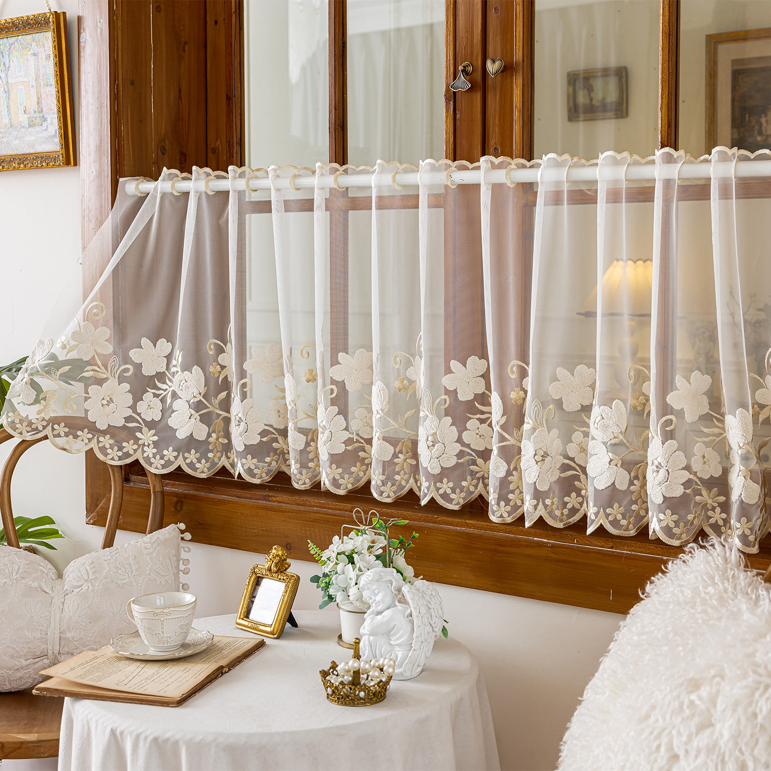 1PC American Style Half Curtai - Home Decor Window Blinds 리뷰 및 가격