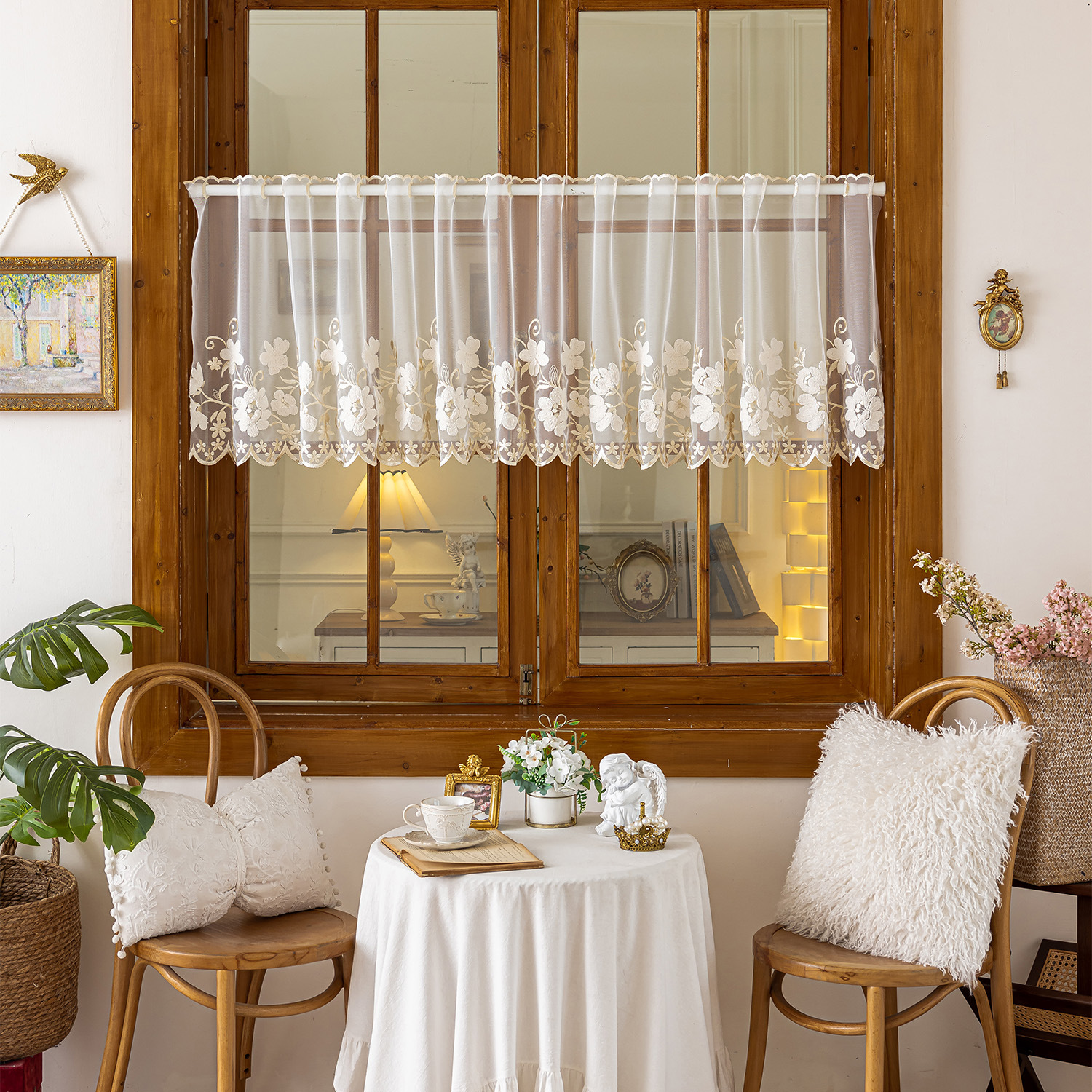 1PC American Style Half Curtai - Home Decor Window Blinds 리뷰 및 가격