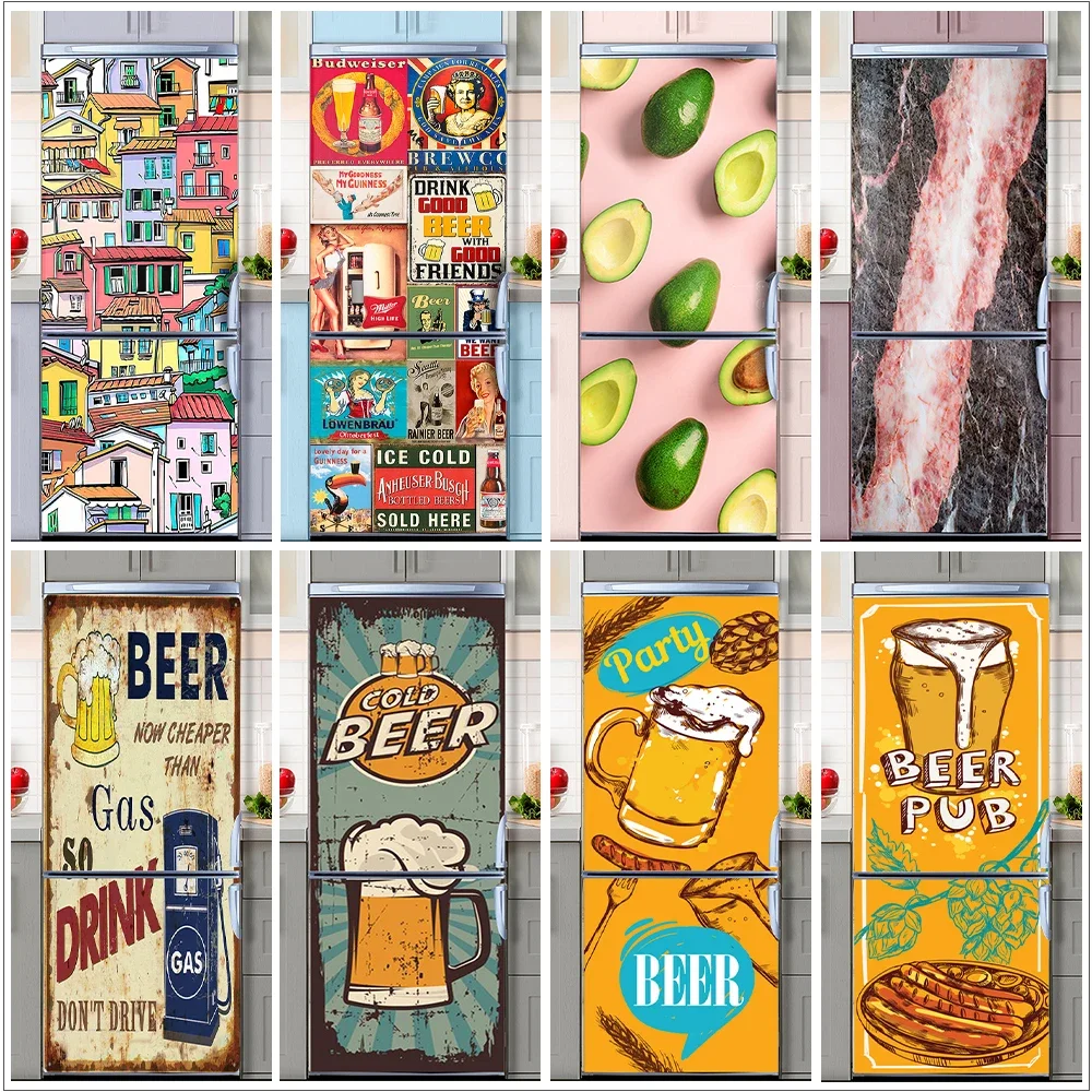 Retro Graffiti Fridge Door Mur - Home Decor On Sale 리뷰 및 가격