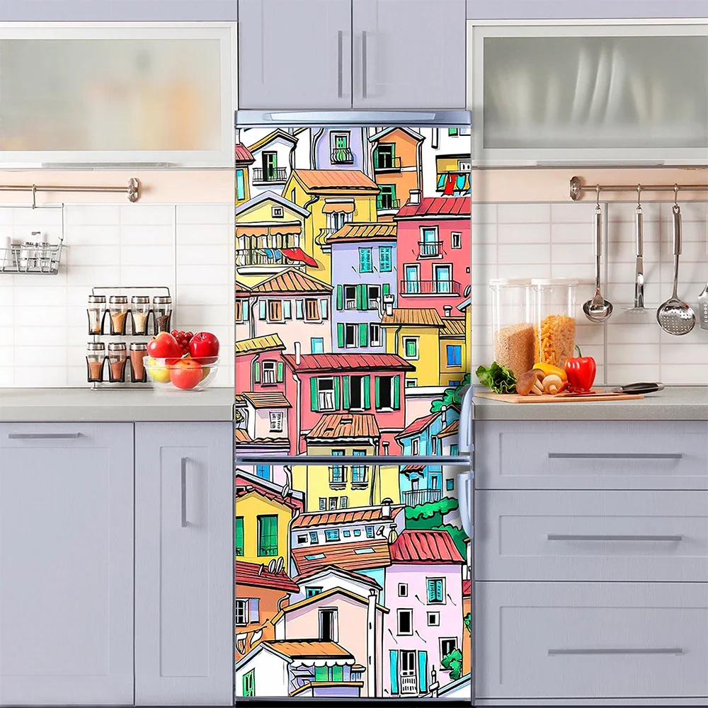 Retro Graffiti Fridge Door Mur - Home Decor On Sale 리뷰 및 가격