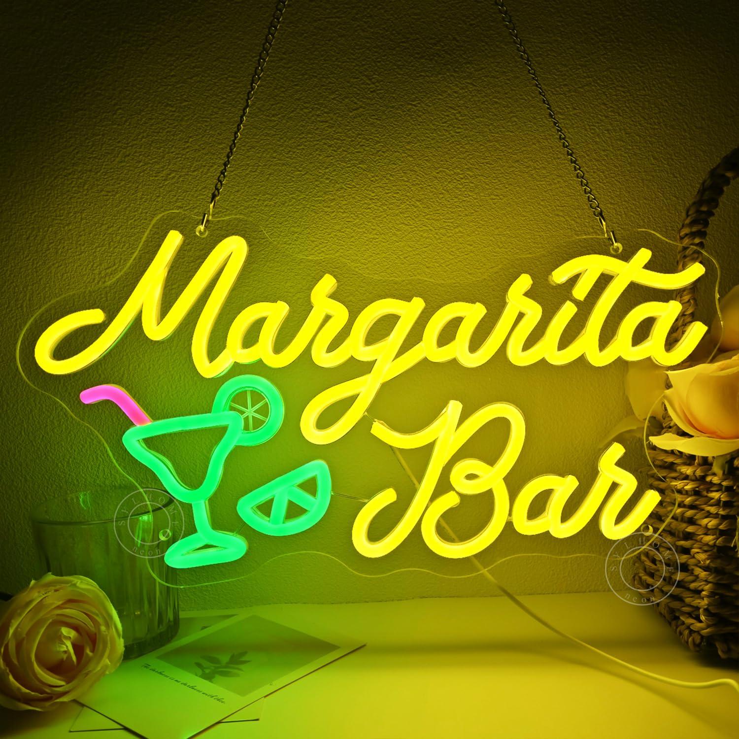 Margarita Bar Neon Sign Dimmab - Home Decor Kitchen 리뷰 및 가격