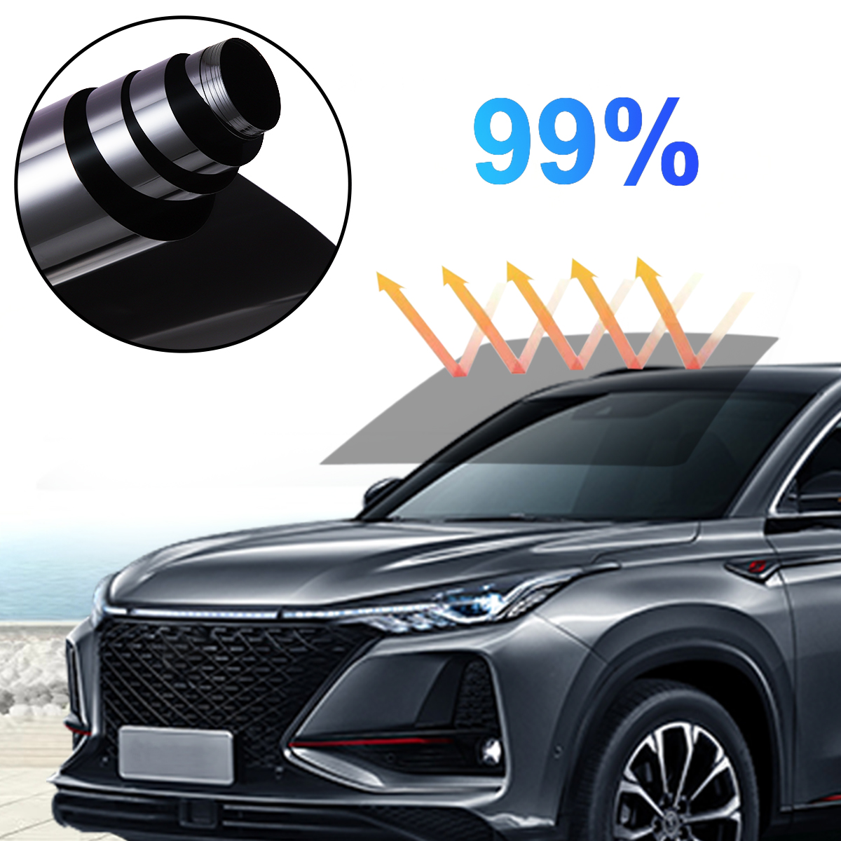 Window Tint Film UV Heat Refle - Home Decor Window Blinds 리뷰 및 가격