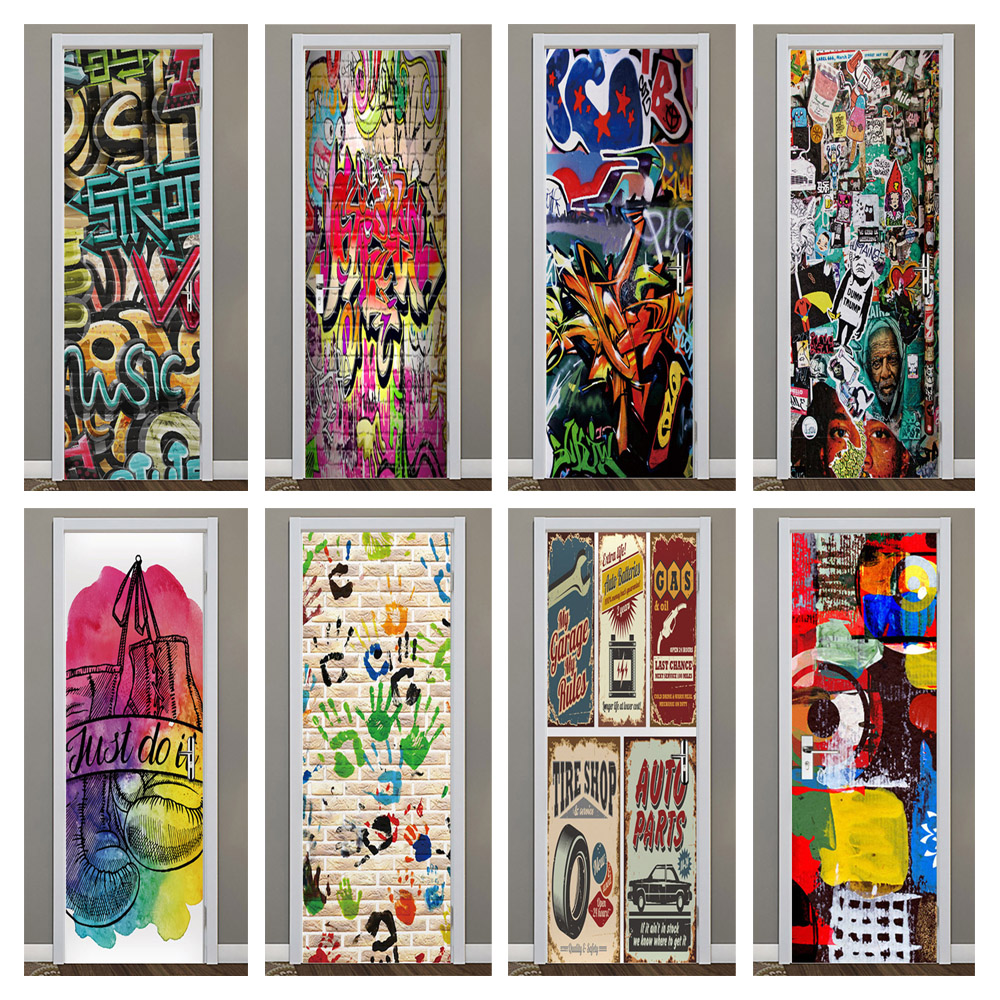 3D PVC door stickers Self-adhe - Home Decor On Sale 리뷰 및 가격