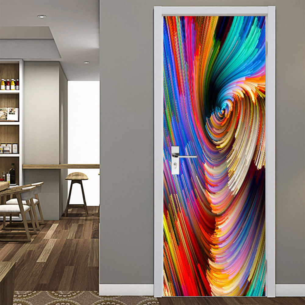 3D PVC door stickers Self-adhe - Home Decor On Sale 리뷰 및 가격