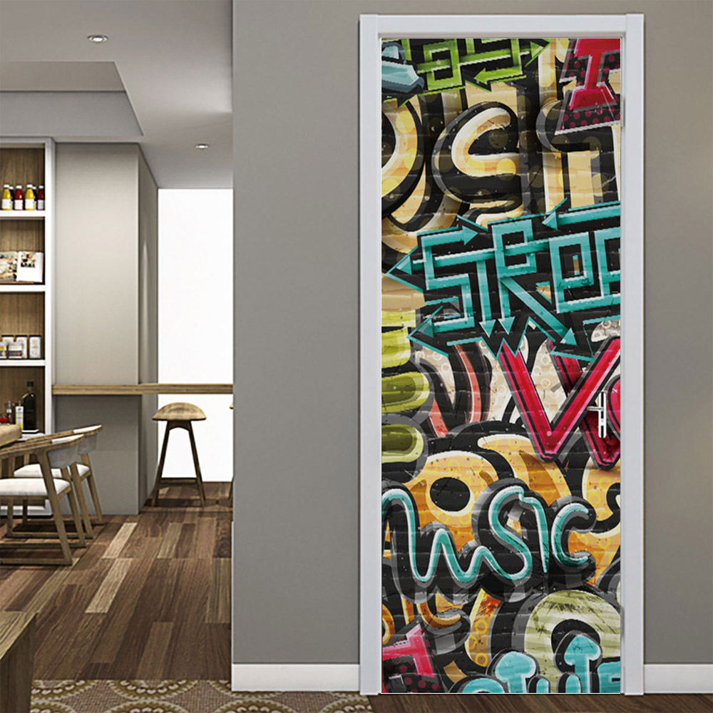 3D PVC door stickers Self-adhe - Home Decor On Sale 리뷰 및 가격