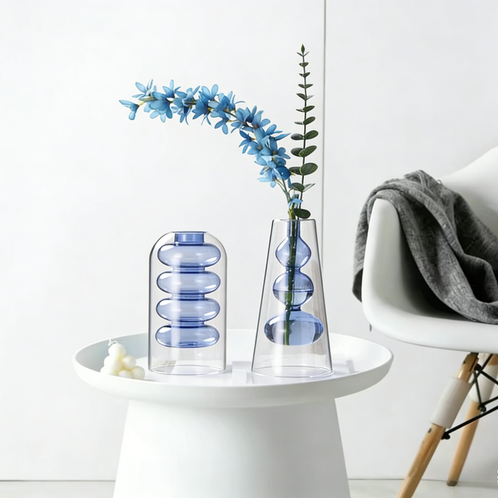 Creative Nordic Colorful Doubl - Glass Vase Nordic 리뷰 및 가격
