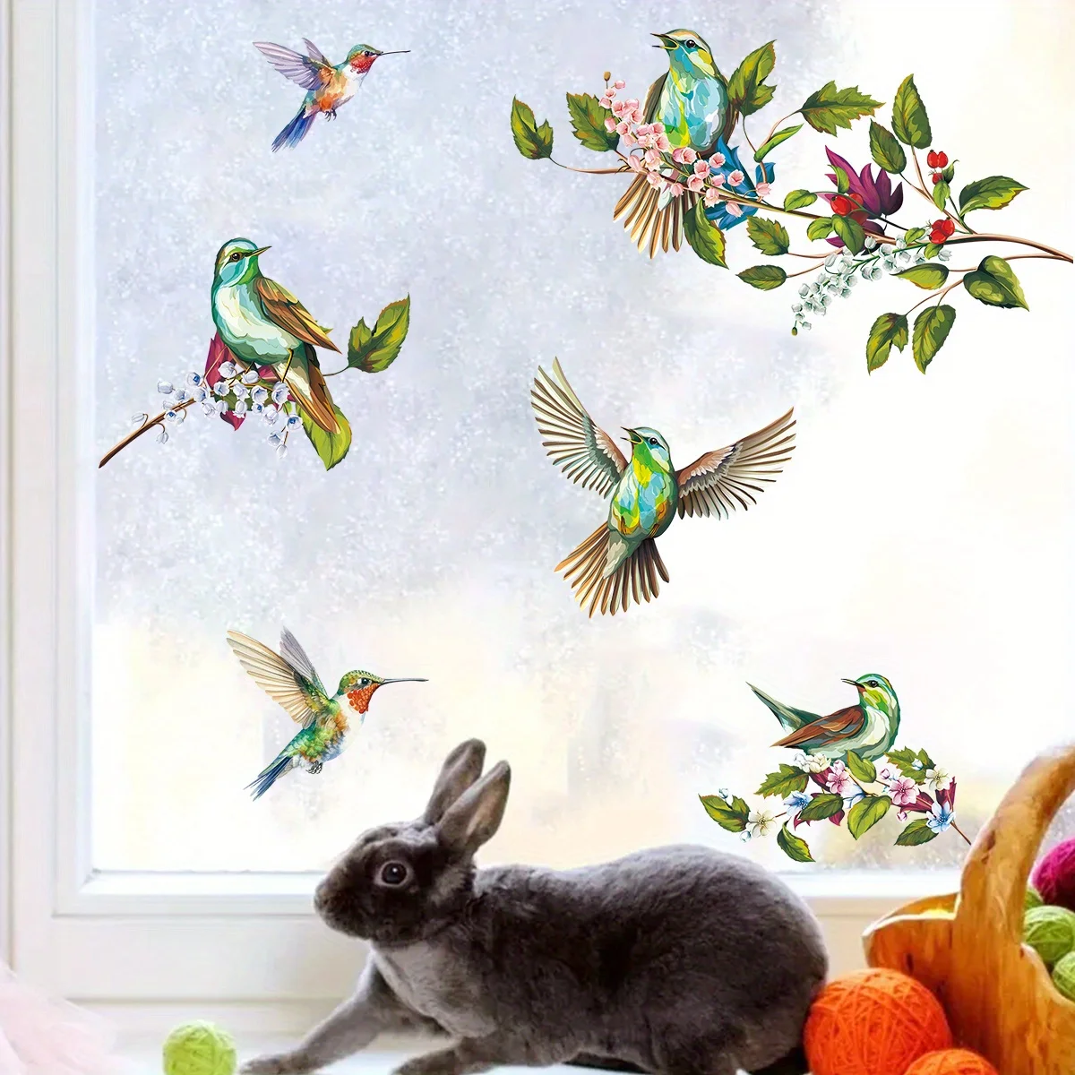 1Pc Watercolor Simulation Bird - Home Decor Aesthetic Pinterest 리뷰 및 가격