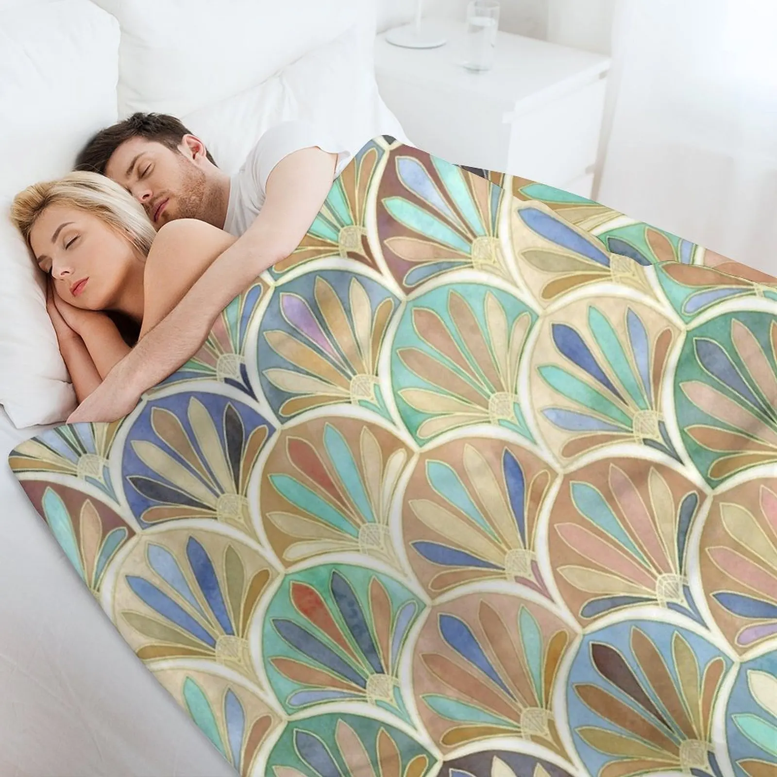 Autumn Neutrals Vintage Twenti - Neutral Throw Blanket 리뷰 및 가격