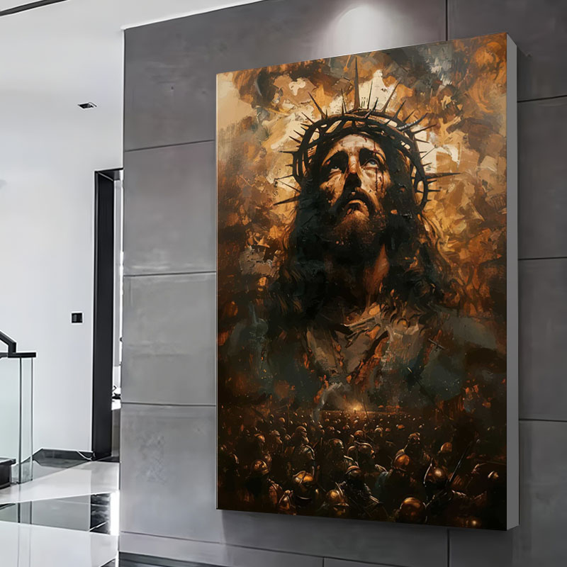 Golden Yellow Jesus Prints Pos - Home Decor Jesus 리뷰 및 가격