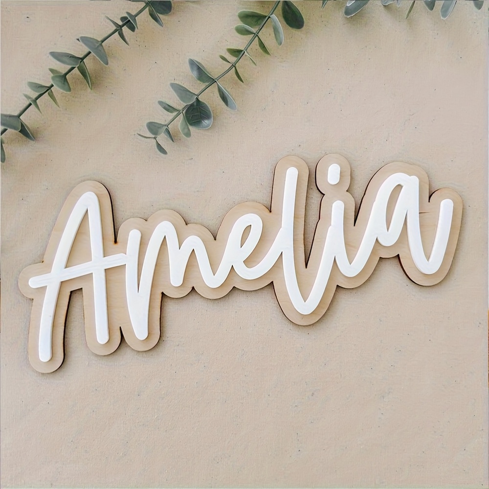 Customizable Double-Layered Wo - Wooden Letter Sign 리뷰 및 가격