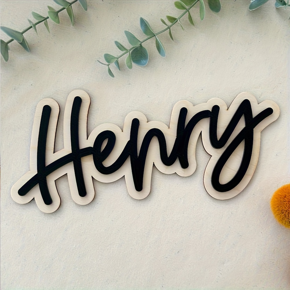 Customizable Double-Layered Wo - Wooden Letter Sign 리뷰 및 가격